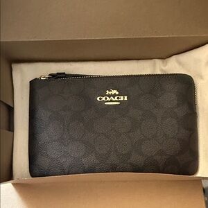 Coach Dark Brown Leather Men's Wallet